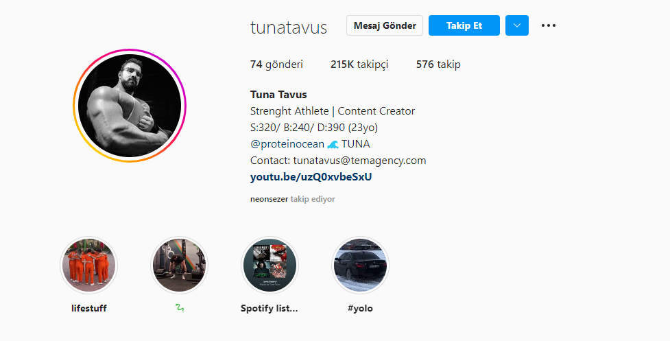 tuna tovuz quşu instagram