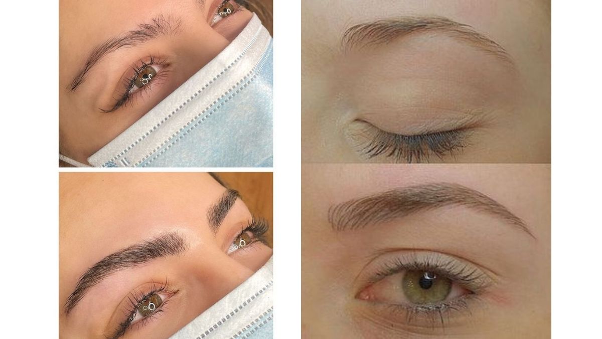 microblading øyenbryn påføring