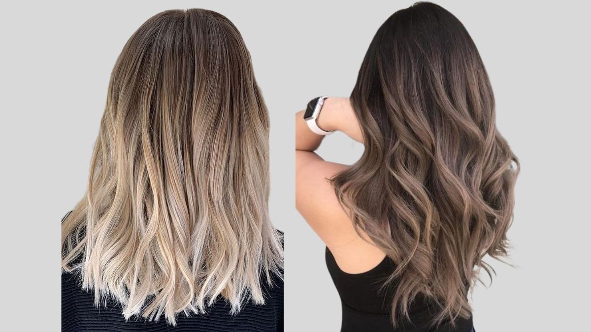 Colored soft transition sombre hairstyles