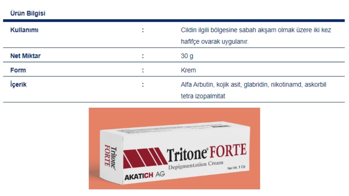 Tritone Forte Krem Nedir Ne İçin Kullanılır?